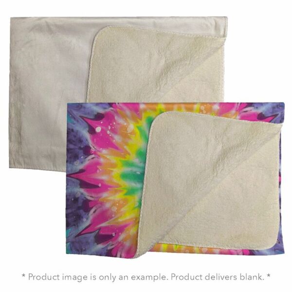 Sublimation Micro Mink Sherpa Plush Blanket Thumbnail